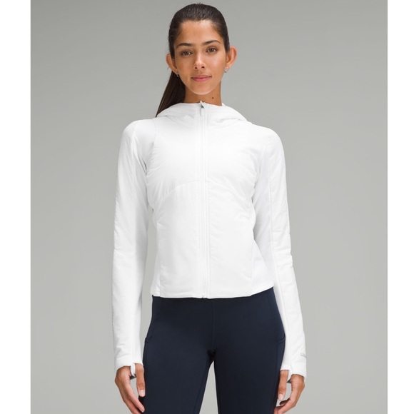 Lululemon Push Your Pace Jacket White Size 12 NWT